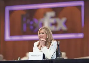  ?? JOE RONDONE/THE COMMERCIAL APPEAL ?? Sen. Marsha Blackburn, listening in during a roundtable in Memphis in June 2021, will be among the key figures at The Citizens for America Foundation’s Culture Engagement Summit on Saturday.