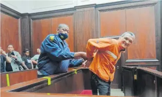  ?? MAHIRA ?? ALLEGED child killer Derick Kalmeyer has landed in hot water at the Western Cape High Court after the state revealed that he wrote a letter while in prison confessing to “deeply hurting” the mother of slain siblings, Faith and Conray Adams, and seeks forgivenes­s. |