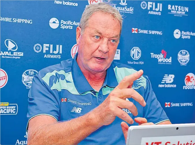  ?? Picture: BALJEET SINGH ?? Swire Shipping Fijian Drua head coach Mick Byrne.