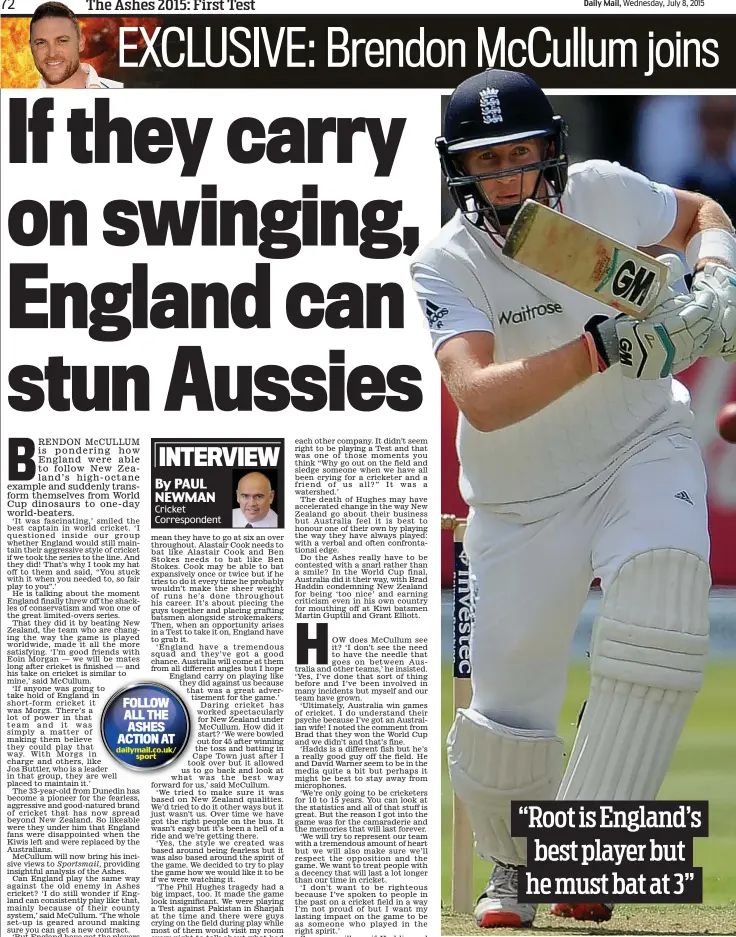  ??  ?? Starring role: Joe Root is England’s highest ranked Test batsman