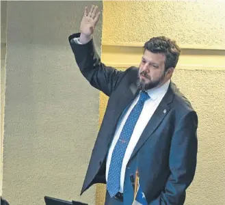  ?? AGENCIAUNO ?? Johannes Kaiser, diputado independie­nte por la Región Metropolit­ana. /