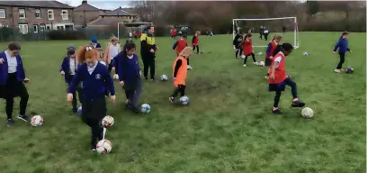  ?? ?? ●●The St Veronica’s girls are put through their paces