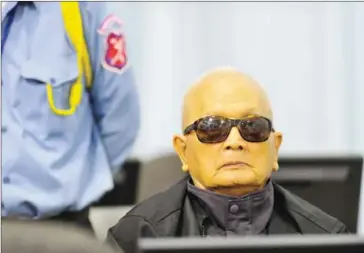  ?? ECCC ?? Khmer Rouge Brother Number Two Nuon Chea during a trial hearing in Case 002 in 2012.
