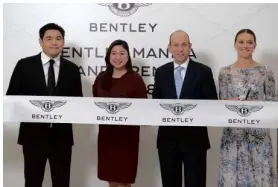  ??  ?? From left – Bentley Manila President Benedicto Coyiuto, Taguig City Mayor Hon. Lani Cayetano, British Ambassador Daniel Pruce and Bentley Motors Asia Pacific Director Katya Zavialova