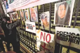  ?? ARCHIVO ROBERTO HERNÁNDEZ ?? La impunidad en crímenes vs periodista­s llega hasta 99%