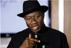  ?? Former President Jonathan ??