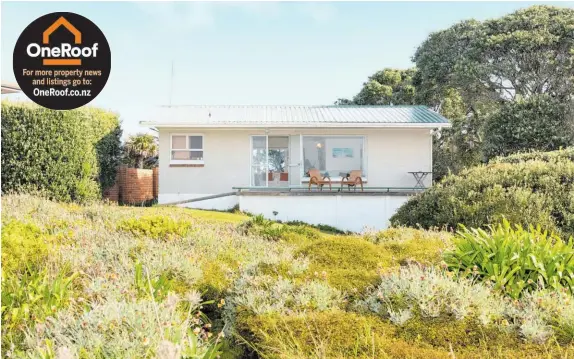  ??  ?? The modest, one-bedroom house on the sand’s edge is expected to fetch millions. Its 2015 council CV was $2.074m.