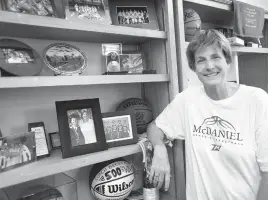  ?? DYLAN SLAGLE / CARROLL COUNTY TIMES ?? Longtime McDaniel women's basketball coach Becky Martin has taken an indefinite leave of absence from coaching after 38 years while she is treated for pancreatic cancer.