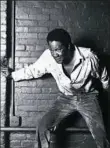  ??  ?? Don Marshall in “The Man Who Lived Undergroun­d,” a City Theatre original in 1993.