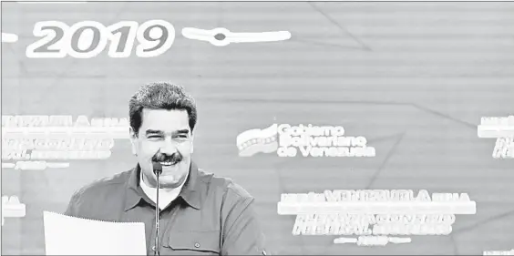  ??  ??    El presidente de Venezuela, Nicolás Maduro, en el Palacio de Miraflores. Foto Xinhua
