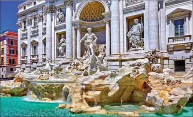  ?? Contribute­d ?? The Trevi fountain in Rome is the largest Baroque fountain in the city and one of the most famous fountains in the world. It was completed in 1762. The Italian leg of the Voyages to Antiquity itinerary includes Rome, Florence, Pisa and Lucca, the...
