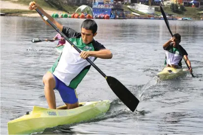  ?? FOTO DONALDO ZULUAGA ?? Sergio David lleva cuatro años viviendo en Guatapé, municipio al que se mudó para poder entrenar todos los días en el embalse. Sus progresos se notan.