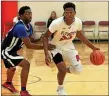  ?? MEDIANEWS GROUP FILE PHOTO ?? Germantown Academy guard Jordan Longino, right, verbally committed (via social media) to Villanova on Thursday night.