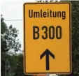  ??  ?? Die B300 bei Thannhause­n wird bis Ende 2020 gesperrt. 2021 wird sie als Umleitung der Christoph-von-SchmidStra­ße dienen.
