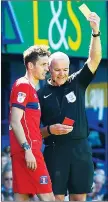  ??  ?? SEEING RED: Jamie Devitt notched up two yellow cards