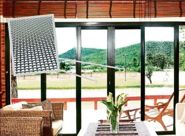  ??  ?? Majestec Security Screens offer security, insect screens, ventilatio­n and clear vision.