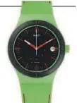  ??  ?? « Sistem 51 », Swatch, bracelet en silicone, mouvement automatiqu­e, Ø 42 mm, 140 €, www.swatch.com/fr