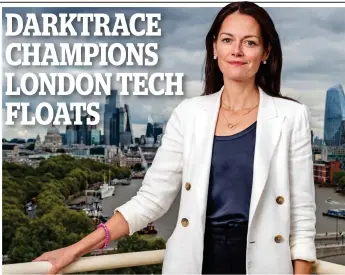  ?? ?? Flag bearer: Poppy Gustafsson says there aren’t enough tech firms in London