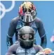  ?? DMITRI LOVETSKY/AP ?? Elana Meyers Taylor and Sylvia Hoffman, top, won bobsled bronze.