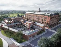  ??  ?? An impression of how the completed complex will look at Elisabeth Mill in Reddish