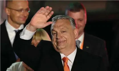  ?? Photograph: AFP/Getty ?? ‘A corrupt clientelis­m, partly financed through EU funds, has made Mr Orbán’s friends and allies rich and entrenched his oppressive influence across civil society.’