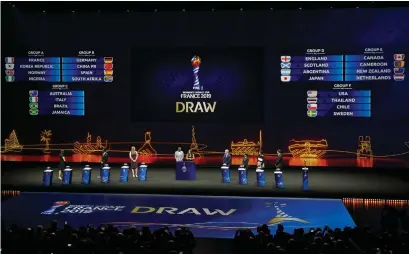  ??  ?? The draw for the Women’s World Cup is finalised, with Scotland pitted against England, Japan and Argentina