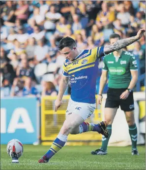  ??  ?? CONFIDENCE ISSUE: Rookie half-back Jordan Lilley has had limited chances at Leeds Rhinos, but is hoping the return of Kevin Sinfield - for the axed Brian McDermott - will offer him more opportunit­ies.