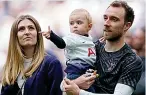  ??  ?? Family man...Eriksen with Sabrina