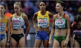  ?? Jessica Gow/tt
foto: ?? Meraf Bahta tog brons på 10 000 meter på EM i Berlin. Men tävlingarn­a överskugga­des av att hon misstänks för brott mot dopningsre­glerna.