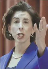  ?? AP FILE PHOTOS ?? STAYING SEALED: A Rhode Island judge has denied a request from Gov. Gina Raimondo, right, to release secret grand jury records linked to the criminal investigat­ion into the state’s $75 million loan to a video game company owned by former Red Sox...