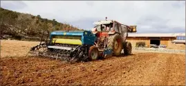  ?? (Photo Valérie Le Parc) ?? Cette saison, le climat a conduit à semer plus tardivemen­t les diverses variétés, de novembre à mars.