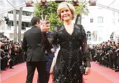  ??  ?? Jane Fonda poses on the red carpet at the 71st Cannes Film Festival in Cannes, France last month. — Reuters file photo