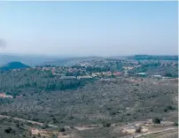  ??  ?? THE COMMUNITY of Karnei Shomron is seen.