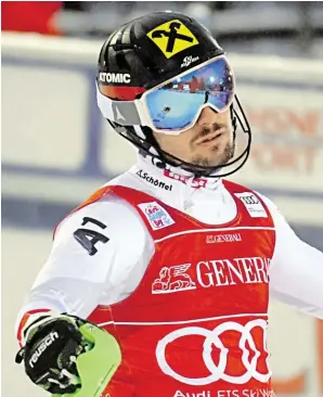  ?? BILD: SN/APA/AFP ?? Freuen oder nicht freuen? Marcel Hirscher wurde in Levi 17.