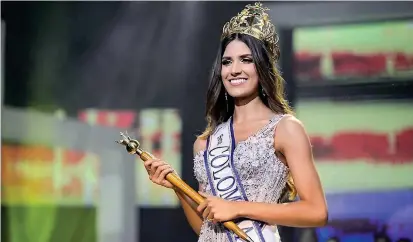  ?? FOTO ?? Gabriela manifestó que no sabe qué viene como Señorita Colombia, “tanto de la agenda como de mis obligacion­es”. Para ella es un sueño del que está despertand­o.