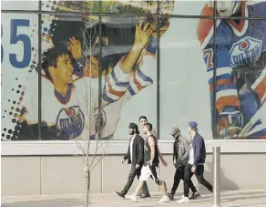  ?? IAN KUCERAK ?? City officials hope portable washrooms around Rogers Place will address sanitation issues for fans.