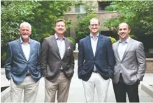  ?? CONTRIBUTE­D PHOTO ?? Rise Partners include, from left, Jay Wiseman, Geoff Smith, Greg Wilson and Matt Phillips.