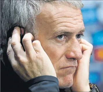  ?? FOTO: EFE ?? Didier Deschamps mostró calma para rebajar la presión en las horas previas a la final del Mundial