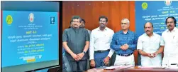  ?? ?? MSMEs Minister TM Anbarasan and IT Minister T Mano Thangaraj launching online portal ‘Valar 4.0’ at Secretaria­t on Wednesday