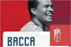  ?? CORTESÍA ?? Así presentó el Granada ayer al porteño Carlos Bacca.