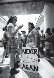  ?? Tom Reel / Staff file photo ?? Supporters from both sides of the abortion issue filled the Texas Capitol in 2013 over Senate Bill 2, which was later struck down by the Supreme Court.