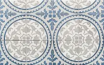  ?? SURFACES & CO ?? Stencil-look concrete or cement tiles are all the rage in flooring right now. Walker-Zanger Duquesa 8” Cement Tiles.