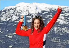  ?? Picture: Andrew Milligan/pa ?? Amy Williams poses with her gold medal after winning the women’s skeleton at the 2010 Vancouver Olympics