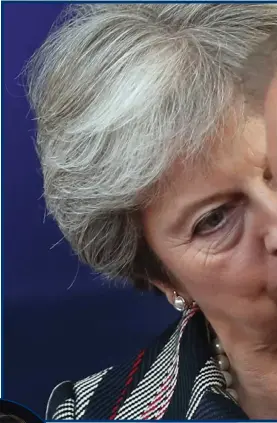  ??  ?? Theresa May’s plans were helped by Donald Tusk last night, above, but at the DUP conference leader Arlene Foster and Boris Johnson were in no mood to be as generous