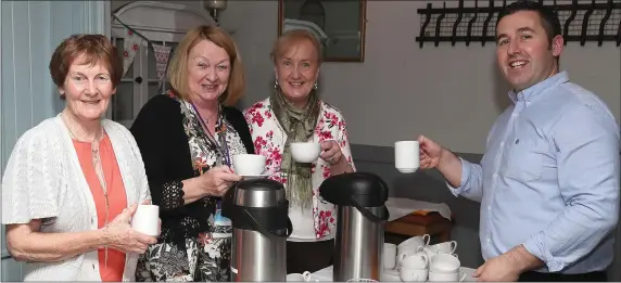  ??  ?? At the hospice coffee morning in the Lime Kiln, Julianstow­n were Eileen Prendergas­t, Helena Kelly, Mary Rowley and James Fay.