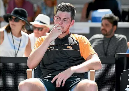  ?? PHOTOSPORT ?? One of the ones that got away? Cameron Norrie reflects on his 6-4 6-2 loss to Tennys Sandgren in the final in Auckland, where the New Zealand-raised British player made a big impression.