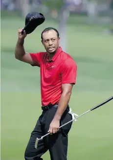  ?? DARRON CUMMINGS/THE ASSOCIATED PRESS ?? Tiger Woods, who was world famous for years as the sport’s No. 1, will enter the U.S. Open next week ranked 181st.