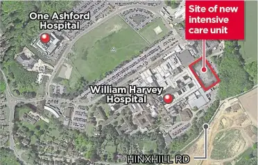  ??  ?? The new building will form an extension to the hospital, covering an existing staff car park adjacent to the Richard Stevens Stroke Unit