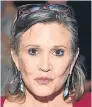  ??  ?? Carrie Fisher.