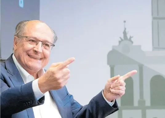  ?? DANIEL TEIXEIRA/ ESTADÃO ?? Ex-governador Geraldo Alckmin articula filiação ao PSD, mas também não descarta o União Brasil, fruto da fusão entre PSL e DEM